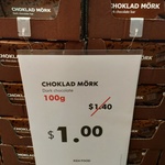 [QLD] Choklad Mork (Dark Chocolate) 100g $1 @ IKEA (North Lakes)