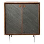 MINERAL Bar Cabinet, Stone & Walnut for $650 + $99 Delivery (Was $1299) @ Freedom Furniture