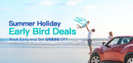 US $20 off Early Bird Car Rental Coupon (Prepay & Partial Prepay Bookings Only) @ EasyRentCars