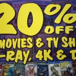 20% off All Blu-Ray, 4K and DVD (Possible Stacks on Other Deals) @ JB Hi-Fi
