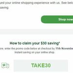 Woolworths $30 off (Min Spend $60)