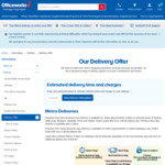 Free Metro Delivery on Orders of $55 and over @ Officeworks