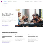 Student Offer - 10% off $50 and above, Month-to-Month SIM Plan Costs for The First 12 Months @ Telstra