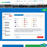 Unlimited Prepaid Plan S with 50GB Data - $9 for The First 28 Days (New Online Customers Only) @ Lycamobile
