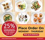 [NSW] 25% off Monday-Thursday (Minimum $70 Spend) @ Thai Pothong