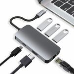 6-in-1 USB C Hub 4K@30Hz HDMI,1000M Ethernet, 3XUSB 3.0, PD 87W $26.25 + Delivery ($0 with Prime/ $39 Spend) @ HARIBOL Amazon AU