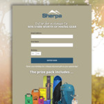 Win $1000 Worth of Hiking Gear from Sherpa