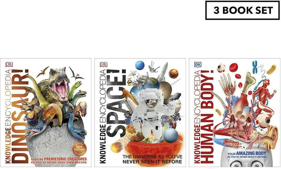 Knowledge Encyclopedia 3-Book Set (Human Body, Space and Dinosaur) $ +  Shipping ($0 with Club/ C&C Target & Kmart) @ Catch - OzBargain