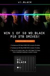 Win 1 of 50 WD_Black P10 2TB Game Drives Worth $129 from Scorptec