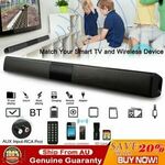[eBay Plus] TV Sound Bar Home Theatre Subwoofer Stereo with Bluetooth Wireless HIFI $25.79 Delivered @ online_deal20 eBay