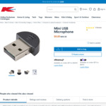 Anko Mini USB Microphone $0.25 (Was $5) + Delivery ($0 C&C/ in-Store/ $65 Order) @ Kmart