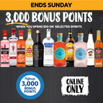 3000 Bonus Flybuys Points with $50 Online Order on Selected Spirits/Liqueurs + Del ($0 C&C / $150+) @ First Choice Liquor