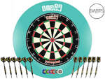 ONE80 Bristle Dartboard, Premium Surround, 12 Steel Tip Darts + Accessories $180 Delivered @ DartsDirect