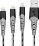 USB A to Lightning Cable 3-Pack 2m $12.51 + Delivery ($0 with Prime/ $39 Spend) @ HARIBOL Amazon AU