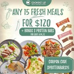 [NSW, VIC, QLD] 15 Fresh Meals Bundle with Bonus 3x Protein Bars $120 Delivered @ Cooked Up