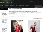 Sexy European Lingerie - Made to Order - $29.95 - Sizes S-XL - $3.95 Postage Australia-wide