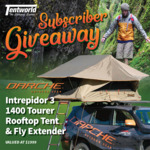 Win a Darche Intrepidor 3 1400 Tourer Rooftop Tent & Fly Extender Worth $1,999 from Tentworld