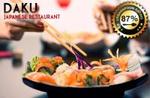 Daku - All You Can Eat Sushi, Sashimi & Japanese Entrees with Wine or Beer - $35 for Two [SYD]