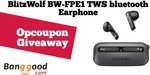Win a BlitzWolf BW-FPE1 TWS bluetooth Earphone from Opcoupon | Week 159