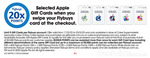 20x Flybuys Points on Apple Gift Card Purchase (Limit 50,000 Points/Account, Excludes $20) @ Coles