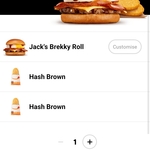 Jack's Brekky Roll + 2 Hash Browns $5 @ Hungry Jacks (App Required, Pick Up Only)