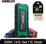 GOOLOO 2000A Peak Car Jump Starter $79.34 ($77.36 with Plus) Delivered @ Gooloo eBay