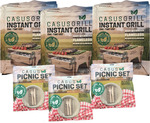 Casus Grill Combo (3x Casus Instant Grill + 3x Casus Picnic Set) $25 + Delivery ($0 with $99 Order) @ RespectHealth