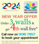 [VIC] Buy Wallpapers for 4 Walls, Get Wallpaper for Cheapest Wall Free - Order by Appointment Only @ Melbourne Wallpapers