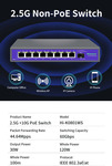 Hisource 8-Port 2.5g Ethernet Network Switch with 1*10G SFP Port ~A$80.51 Delivered @ Shop1102880168 AliExpress