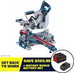 BOSCH 18V-216 DC Mitre Saw + Bonus Battery and Charger $645 (Was $948.95) + $50 Delivery ($0 C&C) @ Tool Kit Depot