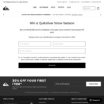 Win $1,000 Worth of Quiksilver Snow Gear and a Season Ski Lift Pass Worth up to $1,500 from Ug Manufacturing Co