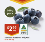 [NSW, ACT] Australian Blueberries 300g Pack $2.99 @ ALDI (Selected Stores Only)