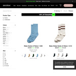 40% off Socks & Underwear + Delivery ($0 in-Store/ $150 Order) @ AS Colour