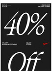 40% OFF NIKE Outlet Apparel and Footwear (Everything excluding Socks)