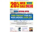WORD 20% Off Web Sale 12-14 December