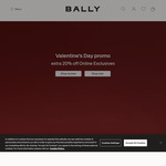 Extra 20% Off Online Exclusive Products & Free Delivery @ Bally