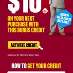 $10 Bonus Club Credit (No Minimum Spend, Activation Required via Email) @ Supercheap Auto