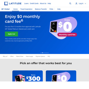 10% Cashback ($10 Cap) at Special Giftcards, $30 Cashback with $300 Spend at Appliances Online & More @ Latitude 28° Mastercard