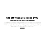 $15 off $100 Sitewide (Online Only) @ Liquorland (Excludes Stores in NT and South Hedland Areas in WA)