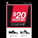 DC Shoes - $20 off on $80 spend