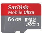 SanDisk Mobile Ultra - 64 GB - Micro SD XC UHS-I: $55.19 Pick-up or about $10 Delivery