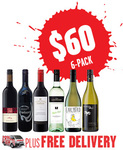 WineMarket - 6 Bottles of Decent Wine for $60 Delivered