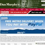 Dan Murphy's Free Delivery (to Metro Areas) When Using PayPal