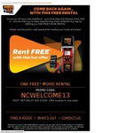 At Least One Free Movie Rental ($5 Credit) @ Video Ezy Express - Promo Code NCWELCOME13