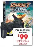 PS3 Dualshock 3 Controller + Ratchet and Clank Tools of Destruction for $99 at Target 