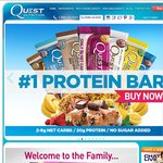 Quest Nutrition Protein Bars - 25% off for Orders between 2 and 12 Boxes