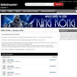 King Kong Musical A-Reserve Tickets $85 (Save up to $44) @ Regent Theatre - January Shows [MEL]