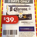 Corona Slab $39.00 at First Choice (Starts 26/03)