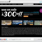 $300 off on Air NZ Flights to USA