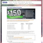 Epson Cashback Deals on Printers+Ink - $30- $100 and $50- $150 - Purchase at HN, JM, Domayne Only